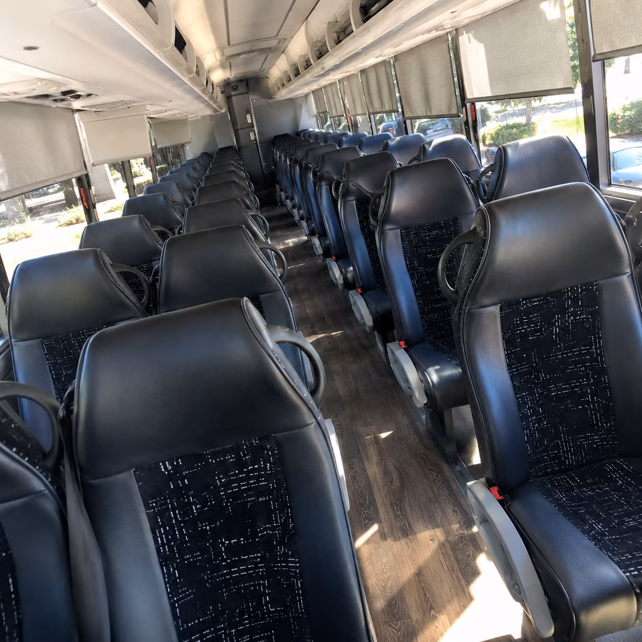omaha charter bus interior