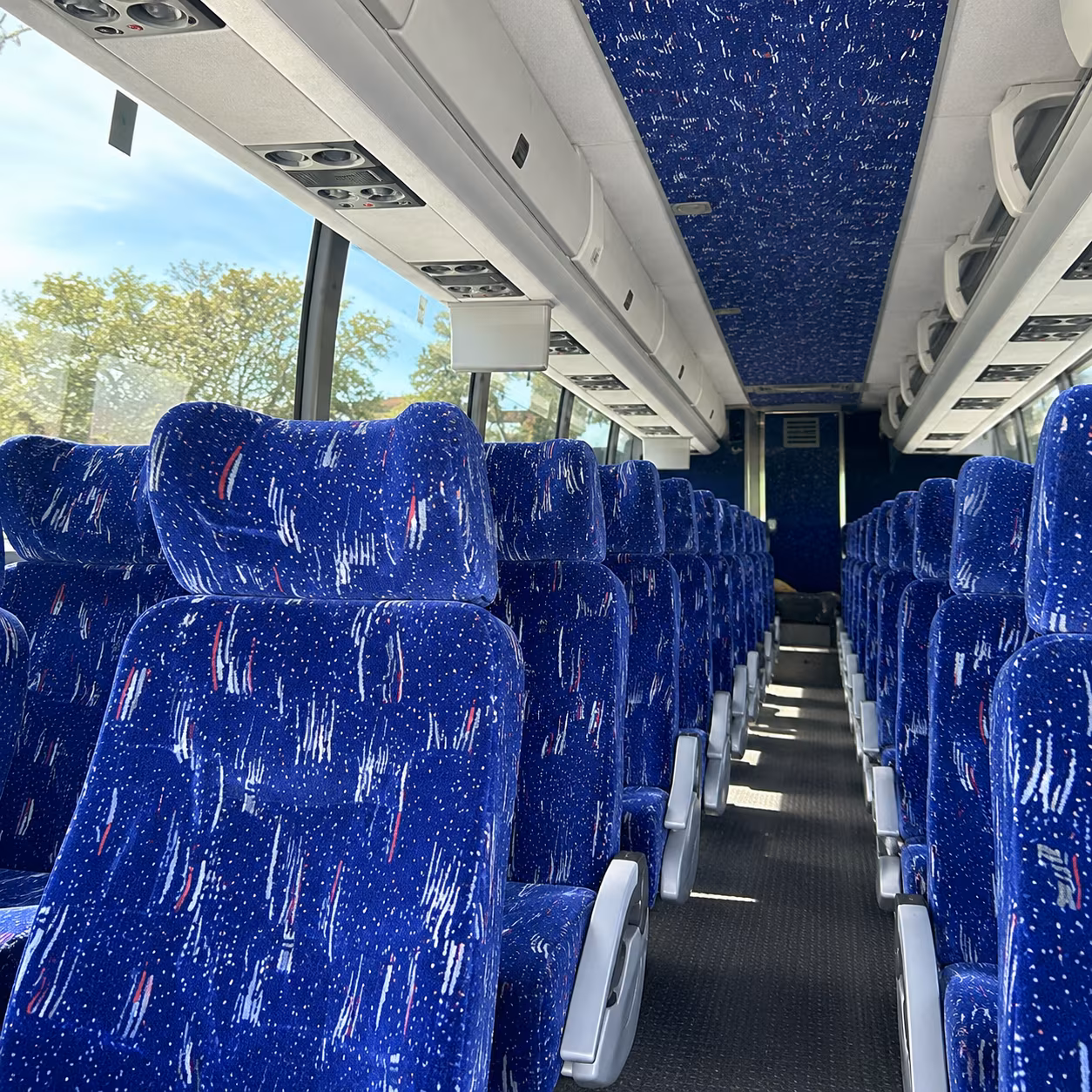 omaha charter bus services interior